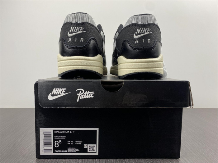 Nike Air Max 1 Patta Waves Black   DQ0299-001