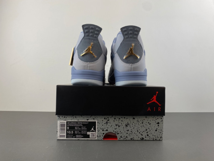 Jordan 4 Retro NCAA UNC Tar heels PE  HV9204-407