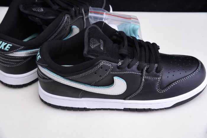 nike sb dunk lof Di*m*nd supply co black Di*m*nd bv1310-001