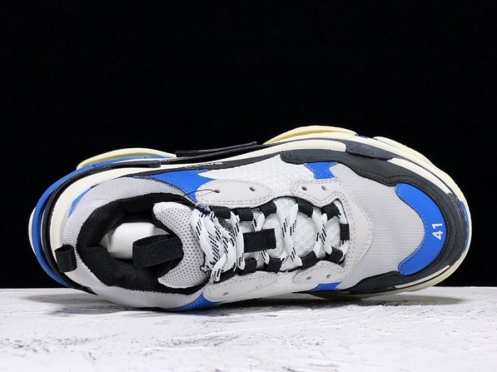 BL TRIPLE S TRAINERS CLEAR SOLE B;ACK BLUE  WHITE   541624  W09OH  1007