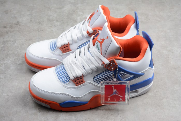 Air Jordan 4 White/Bright Crimson-Royal Blue 308497-171