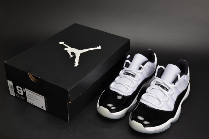AIR JORDAN 11 RETRO LOF "CONCORD" BLACK/ WHITE  mens 528895-153